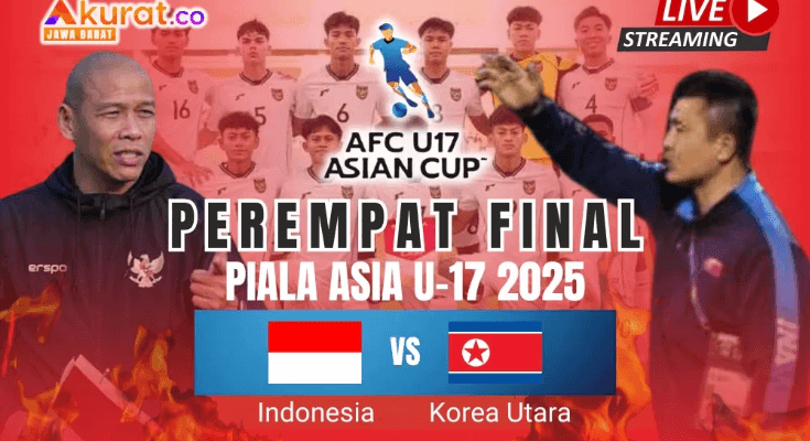 LINK LIVE STREAMING Perempat Final Timnas Indonesia vs Korea Utara Piala Asia U-17 Hari Ini 14 April 2025, Tonton Langsung Resmi Bukan Yalla Shoot!