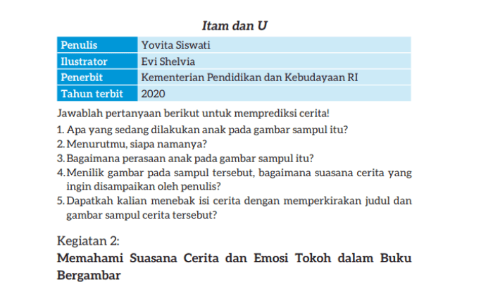 Inilah Kunci Jawaban Bahasa Indonesia Kelas 7 Halaman 140 Kurikulum Merdeka: Membedah Buku Bergambar