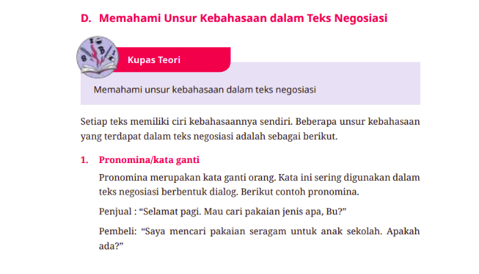 Kunci Jawaban Bahasa Indonesia Kelas 10 Halaman 143-144 Kurikulum Merdeka Terbaru: Unsur Kebahasaan Teks Biografi