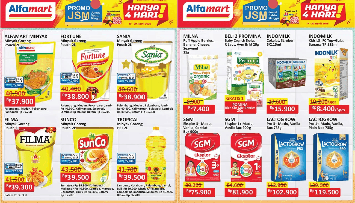 Daftar Promo JSM Alfamart Minggu Ini, 18-20 April 2025: Banyak Kebutuhan Rumah Tangga, Ini Link Download Katalog Terbaru
