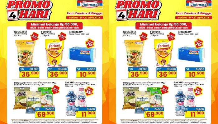 Katalog Promo JSM Indomaret Minggu Ini 18-20 April 2025: Cek Rincian Harga dan Daftar Barang Tebus Murah!
