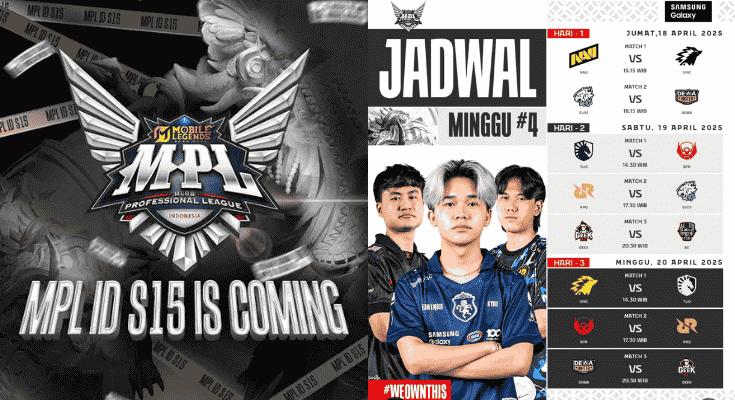 Jadwal MPL ID S15 Week 4 Day 1 Mulai Hari Ini, Cek Link Live Streaming Turnamen Mobile Legends di Sini!