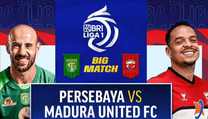 BRI Liga 1: Link Live Streaming Persebaya vs Madura United Hari Ini 20 April, Pertandingan Sengit Derbi Suramadu