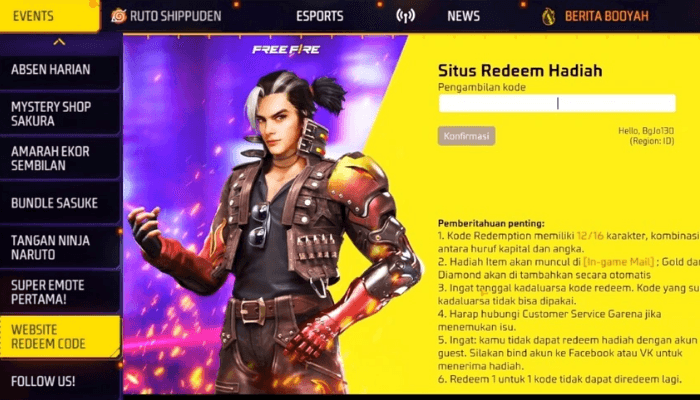 GRATIS! Daftar Kode Redeem FF Terbaru Hari Ini 21 April: Tersedia Gilded Mask dan Incubator Voucher