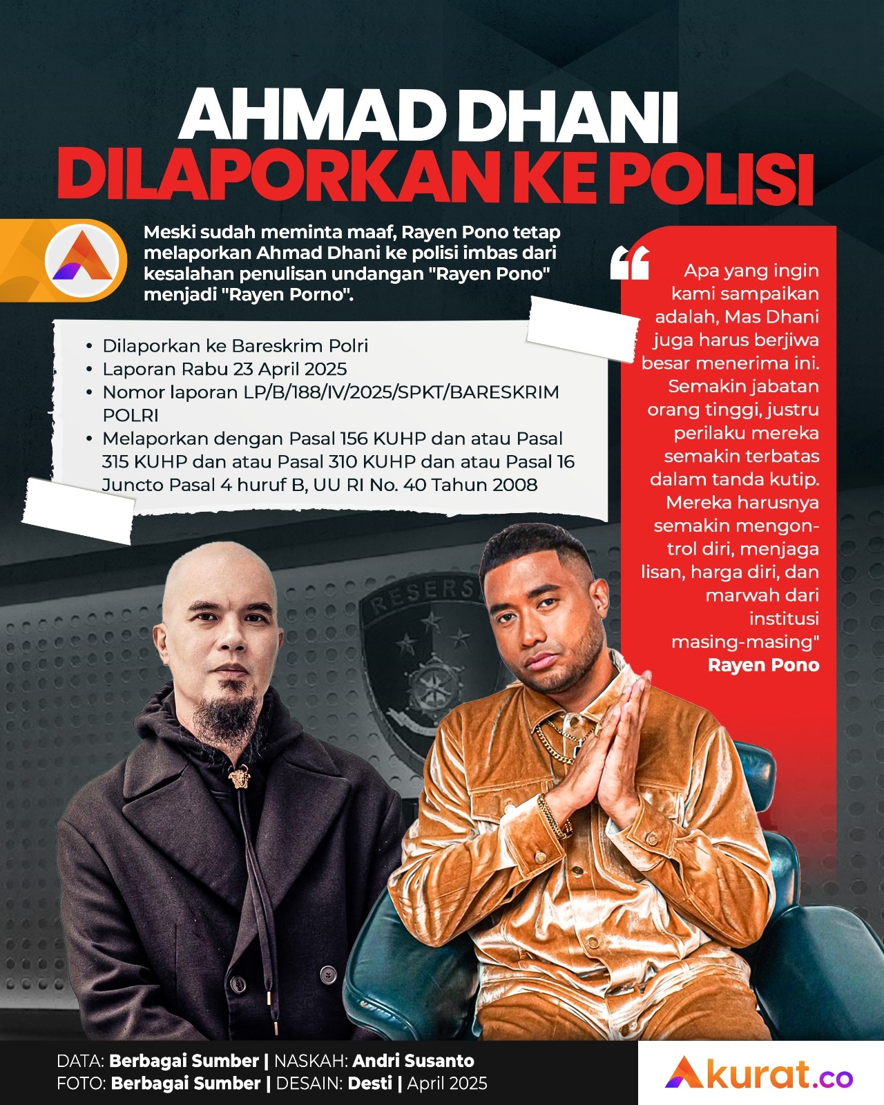 Laporkan Ahmad Dhani