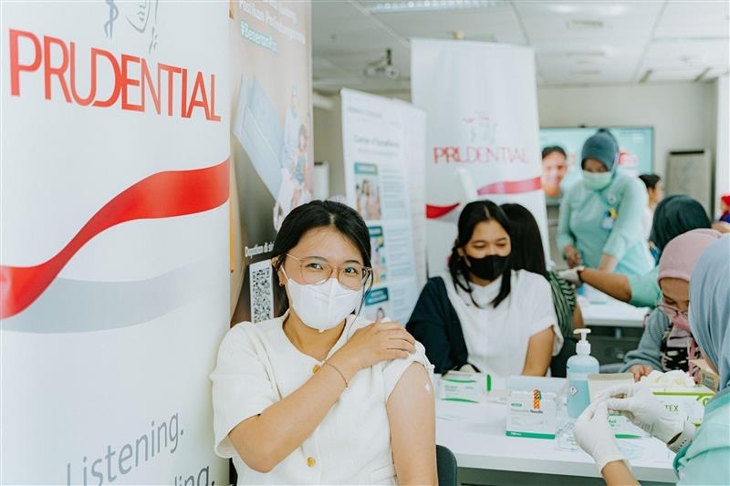 Komitmen Sehat Masa Depan: Prudential Indonesia Adakan Vaksinasi HPV dan Influenza bagi Karyawan