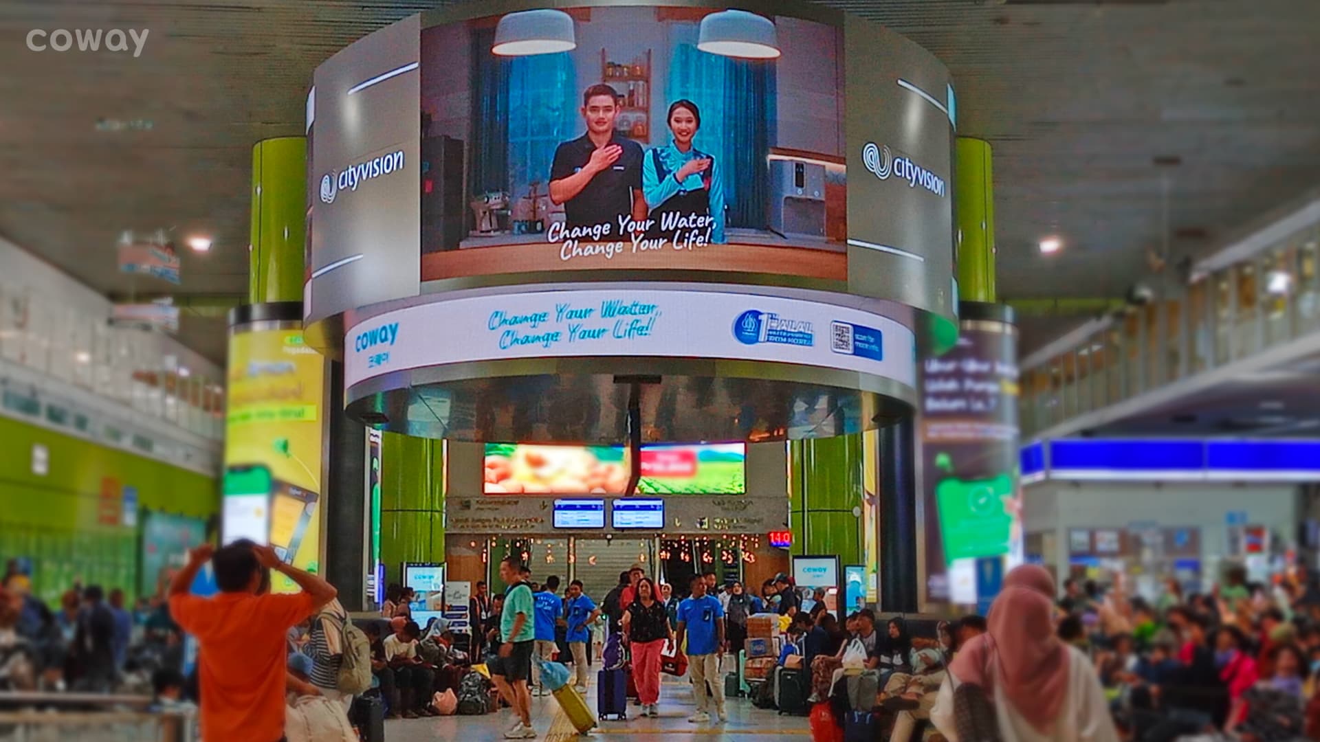 Coway Dukung Program KAI Sediakan Refill Air Minum Station Selama Mudik 2025
