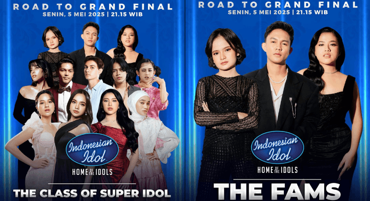 Road to Grand Final! Daftar Top 3 Indonesian Idol 2025 Siap Bawakan 16 Lagu hingga Duet dengan Alumni!