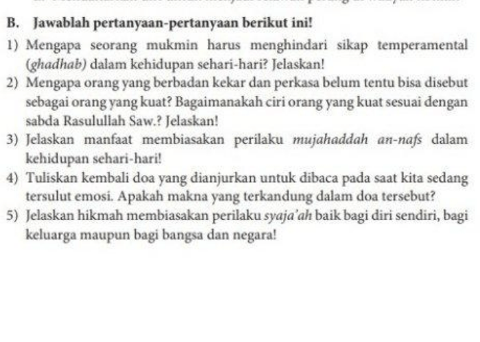 Kunci Jawaban PAI Kelas 10 Halaman 235 Semester 2: Akhlak Madzmumah dan Akhlak Mahmudah