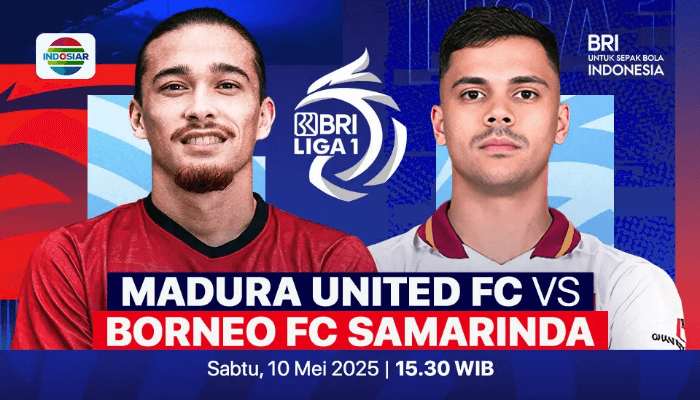Mudah Diakses Tanpa Proxy! Ini Link Live Streaming Madura United vs Borneo FC di Liga 1 Hari Ini, 10 Mei 2025