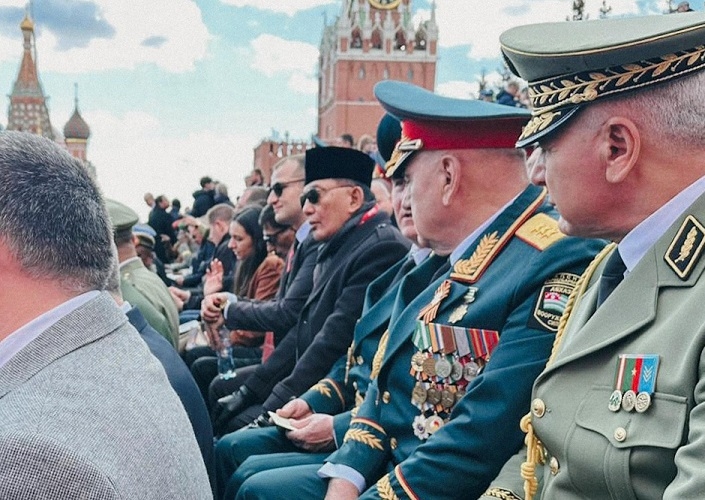 Wakili Presiden Prabowo, Menhan Hadiri Parade Hari Kemenangan ke-80 Rusia