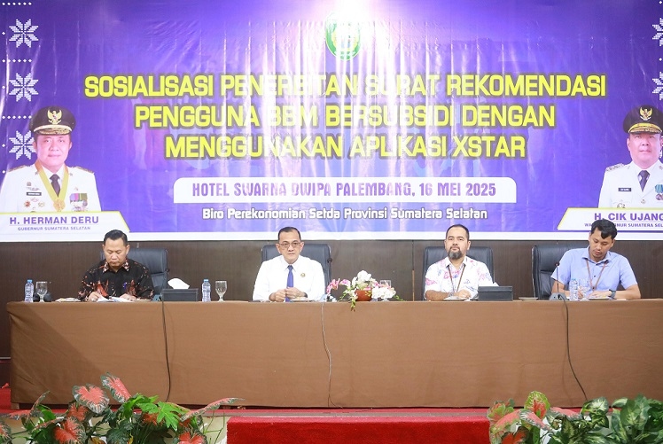 Pemprov Sumsel Dorong Optimalisasi Aplikasi XSTAR untuk Pantau BBM Bersubsidi