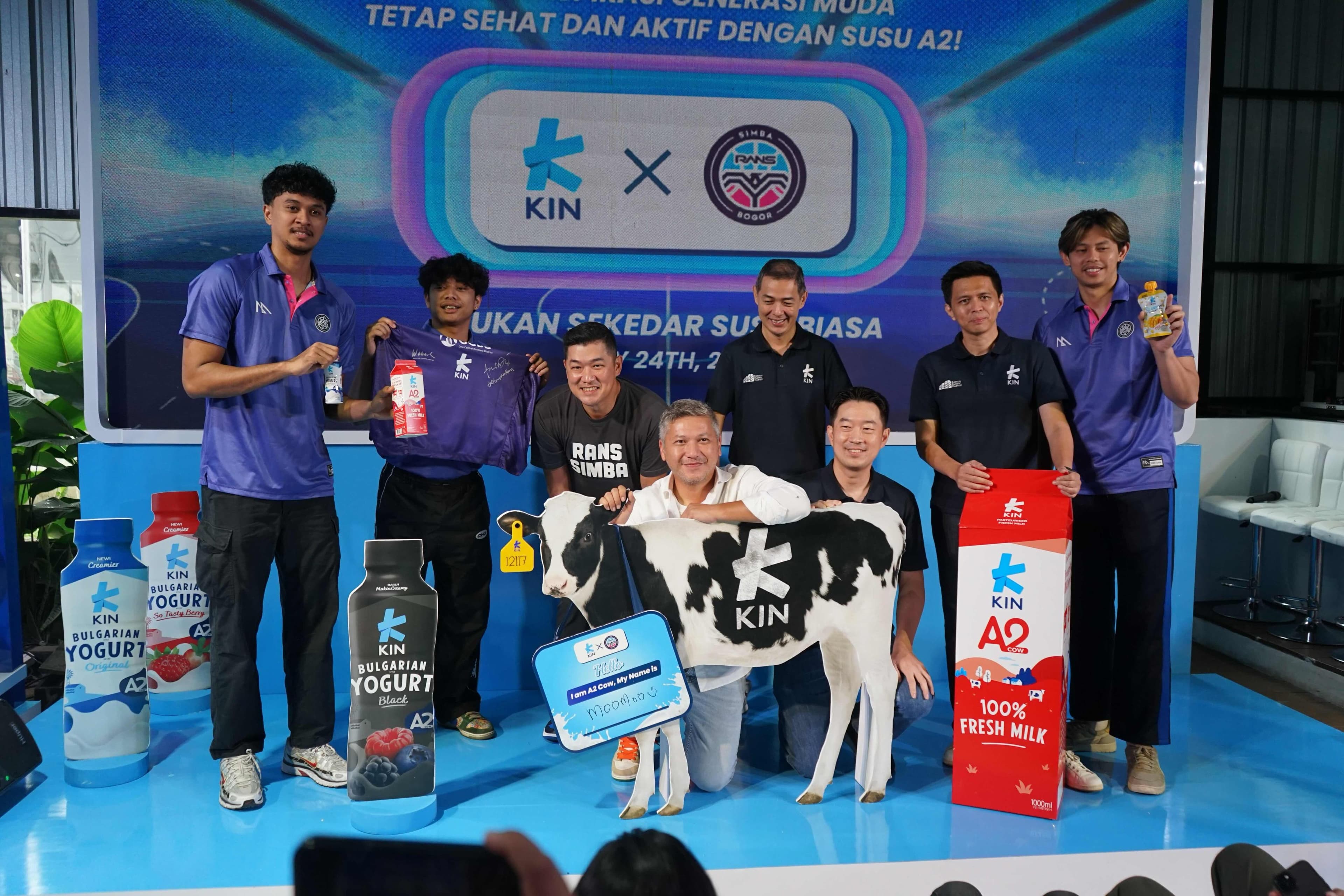 KIN Dairy Gandeng RANS Simba Basketball Kampanyekan Hidup Sehat dengan Susu A2