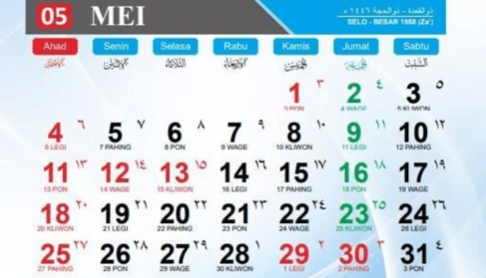 Kalender Hijriah Dzulhijjah 1446 H: Dimulai 28 Mei 2025, Ini Jadwal Lengkapnya