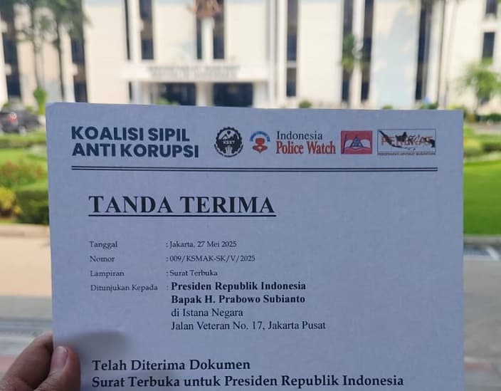 Laporkan Dugaan Korupsi di PLN EPI, Koalisi Sipil Kirim Buku dan Surat Terbuka ke Presiden Prabowo