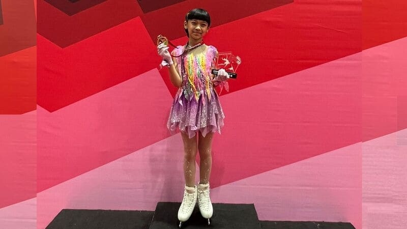 Princess Hurrem Nasya, Atlet Cilik Berbakat Raih Juara Nasional Ice Skating 2025
