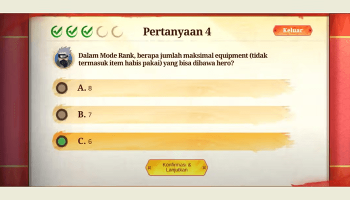 Pada Mode Rank MLBB, Berapa Jumlah Equipment Tidak Termasuk Item Habis Pakai yang Dibawa Hero? Cek Jawabannya