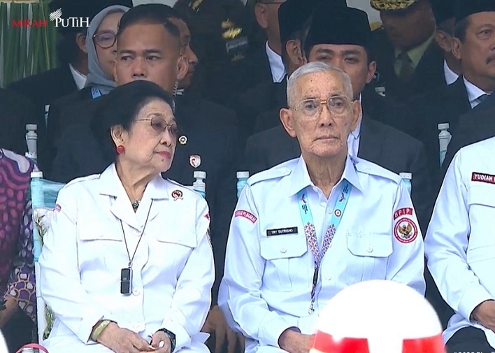 Prabowo Jadi Inspektur Upacara, Megawati dan Try Sutrisno Duduk Berdampingan dalam Peringatan Hari Lahir Pancasila