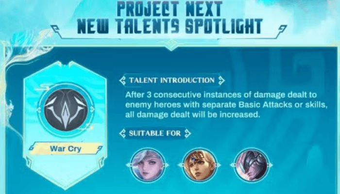 Efek Apa yang Didapatkan Setelah Mengaktifkan Talent War Cry pada MLBB? Simak Ini Jawabannya!
