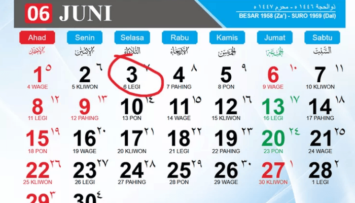 Kalender Jawa Hari Ini 3 Juni, Ramalan Weton Selasa Kliwon: Ungkap Karakteristik, Rezeki, dan Karir