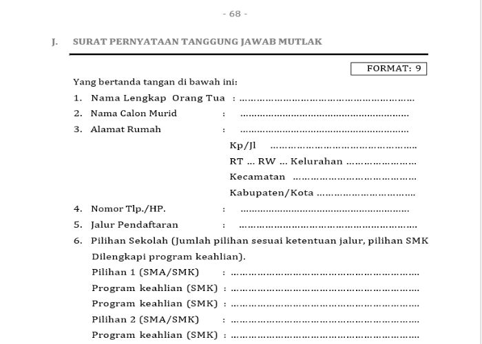 Link Download SPTJM SPMB Jabar 2025: Dokumen Wajib Pendaftaran