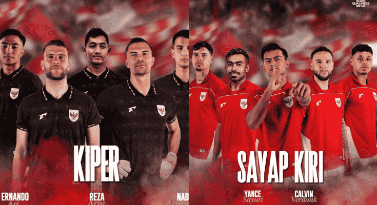 Daftar 23 Pemain Timnas Indonesia vs China Turun Lapangan Malam Ini, Lengkap dengan Nomor Punggung Baru!