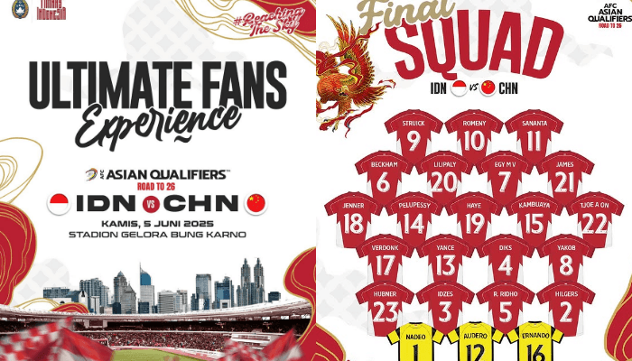 Live Score Timnas Indonesia vs China Hari Ini di Kualifikasi Piala Dunia 2026 Zona Asia, Cek Hasil Pertandingan Sekarang!