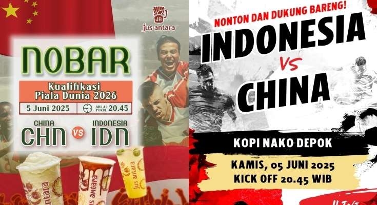 Gratis! 13 Daftar Lokasi Nobar Indonesia vs China di Depok Malam Ini 5 Juni 2025