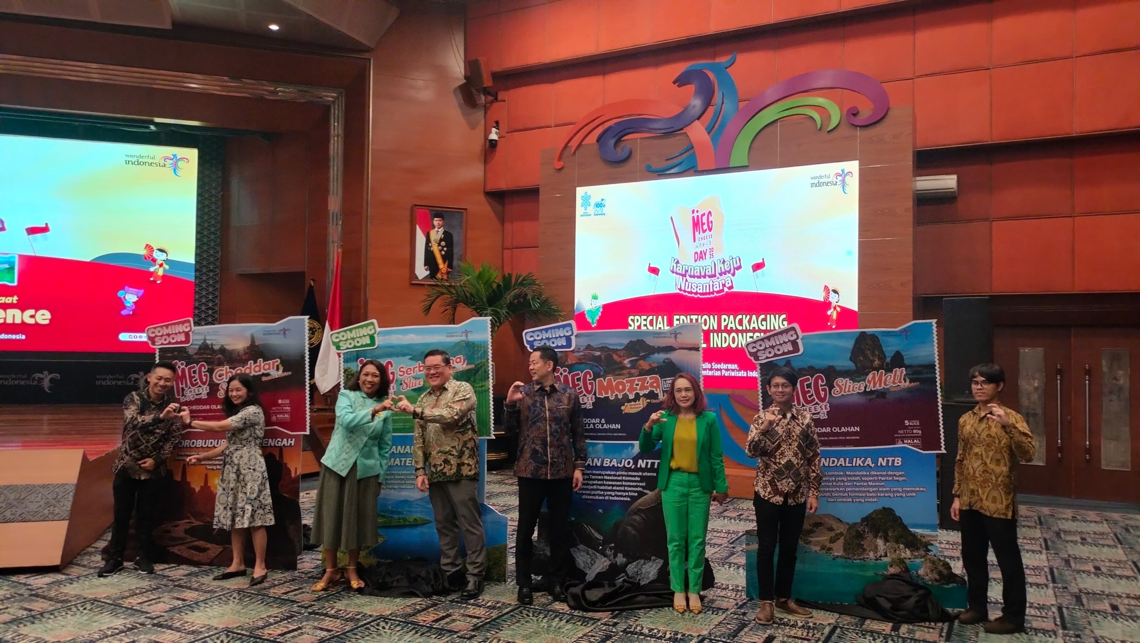 Kolaborasi dengan Kemenparekraf, MEG Cheese Hadirkan Wisata Indonesia Lewat Keju Spesial