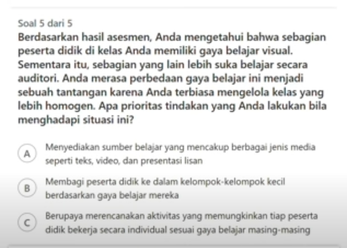 Kunci Jawaban Post Test PPA Umum 3 Modul 1 PPG Guru Tertentu 2025, Lengkap dengan Soalnya