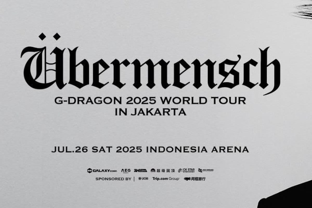 Penjualan Umum Tiket Konser G-Dragon 2025 di Jakarta Resmi Dibuka, Cek Harga dan Cara Belinya!