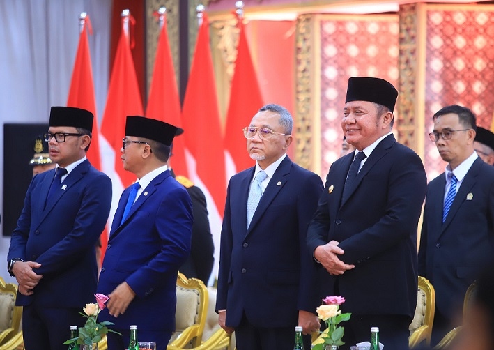 Disaksikan Tiga Menteri, Herman Deru Lantik Joncik-Arifa'i sebagai Bupati dan Wakil Bupati Empat Lawang