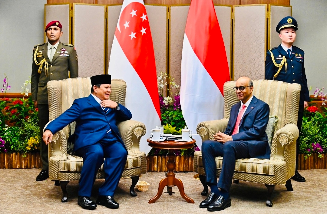 Gelar Courtesy Call, Prabowo dan Tharman Bahas Fase Baru Hubungan Indonesia–Singapura