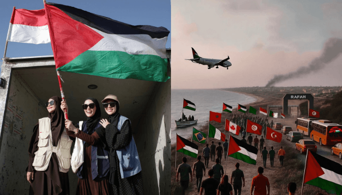 6 Artis yang Ikut Aksi Jalan Kaki ke Gaza, Tempuh 50 Kilometer demi Palestina