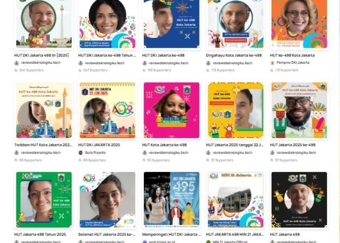 15 Link Download Twibbon HUT Jakarta ke-498 Gratis dan Mudah Diakses, Cek di Sini!