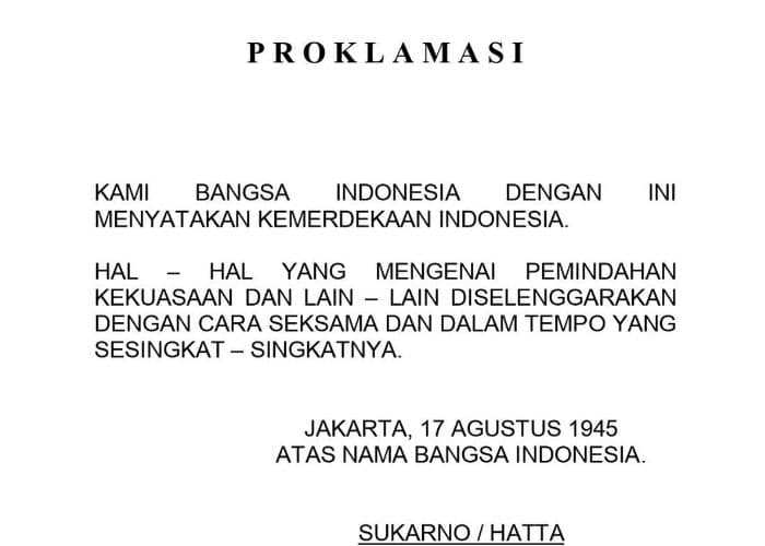 Bagaimana Proses Penyusunan Teks Proklamasi? Ini Sejarah Lengkapnya