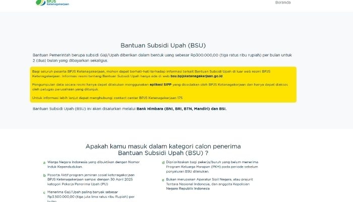 BSU BPJS Ketenagakerjaan Tahap 2 Cair Tanggal Berapa? Ini Jadwal dan Cara Cek Penerima BSU Juli 2025