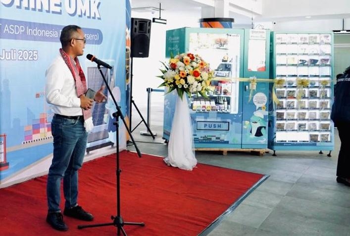 Sinergi BUMN, Vending Machine UMK Hadir di Pelabuhan