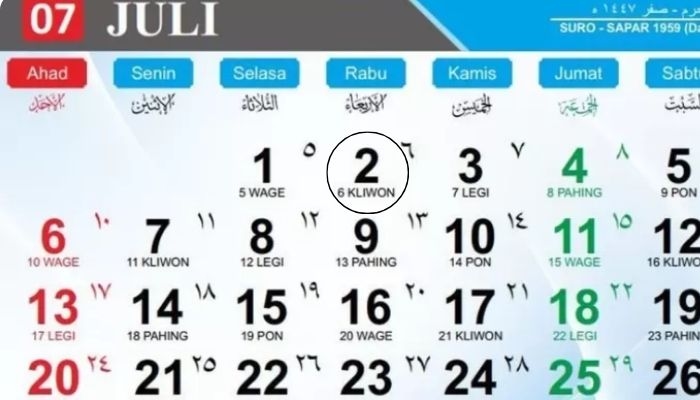 Kalender Jawa Hari Ini 2 Juli: Ramalan Weton Rabu Kliwon, Apa Makna Watak Lakuning Srengenge?