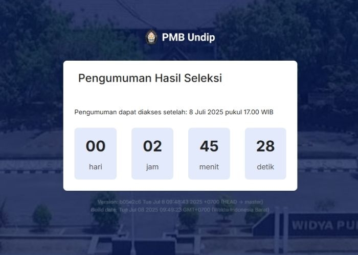 Jam Berapa Pengumuman Hasil Seleksi Mandiri Undip? Cek Jadwal dan Linknya di Sini!