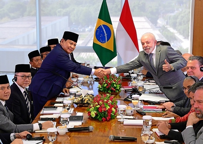 Indonesia dan Brasil Sepakat Serukan Solusi Damai dan Reformasi Tata Kelola Global