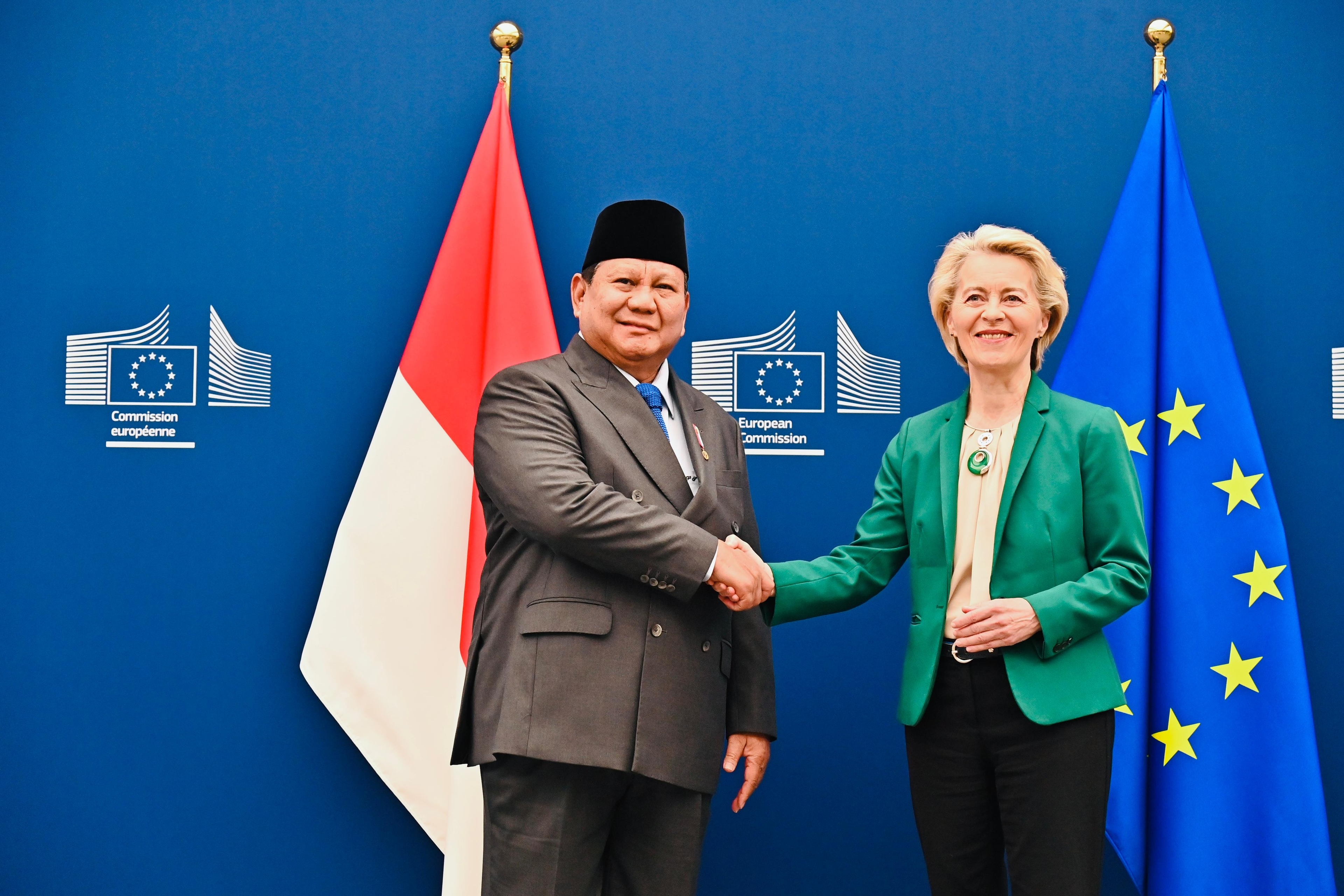 Prabowo dan Presiden Komisi Eropa Sepakati Perundingan IEU-CEPA