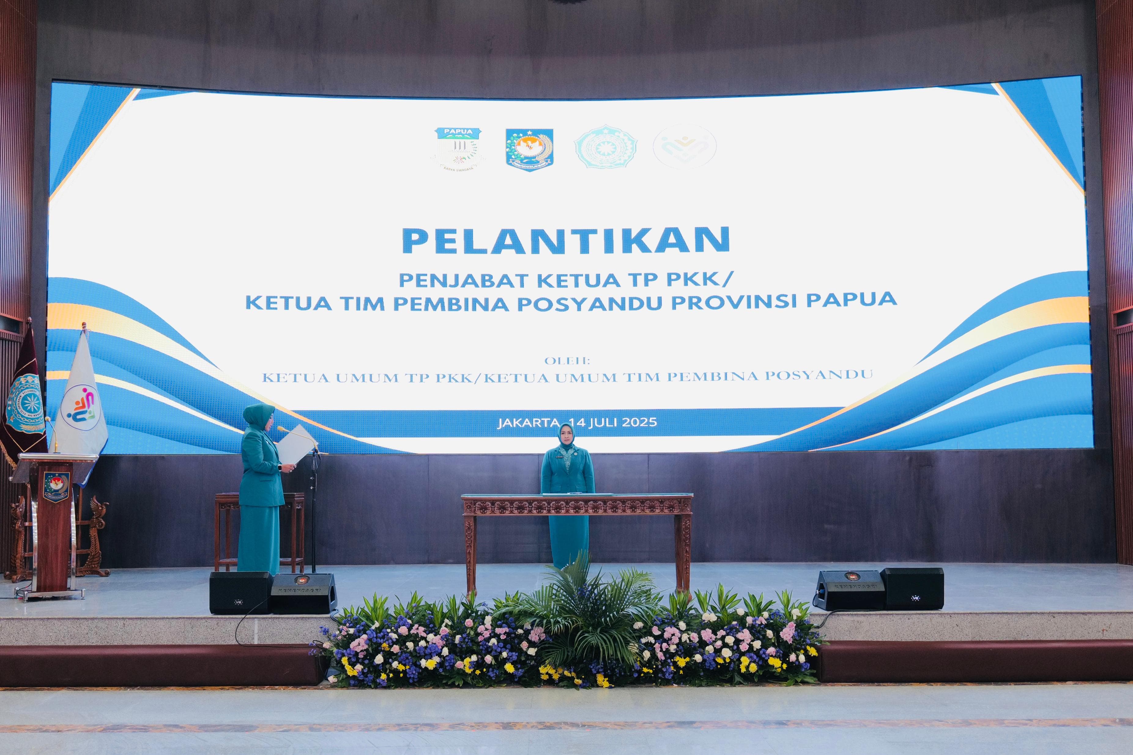 Lantik Tyas Fatoni sebagai Penjabat Ketua TP PKK dan Ketua, Ini Pesan Tri Tito Karnavian