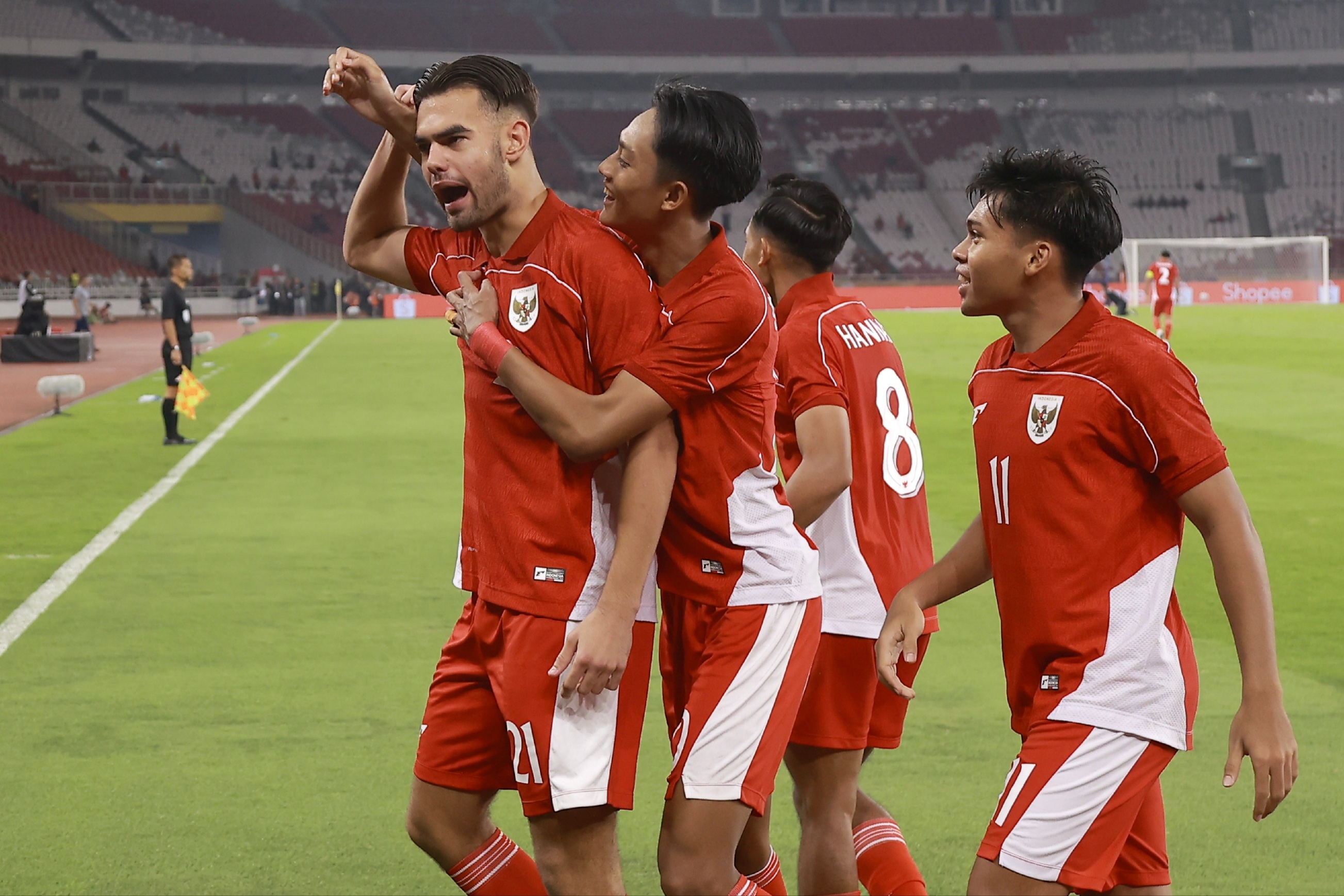 Indonesia vs Brunei Darussalam: 6 Gol dari Jens Raven, Garuda Muda Pesta 8 Gol tanpa Balas