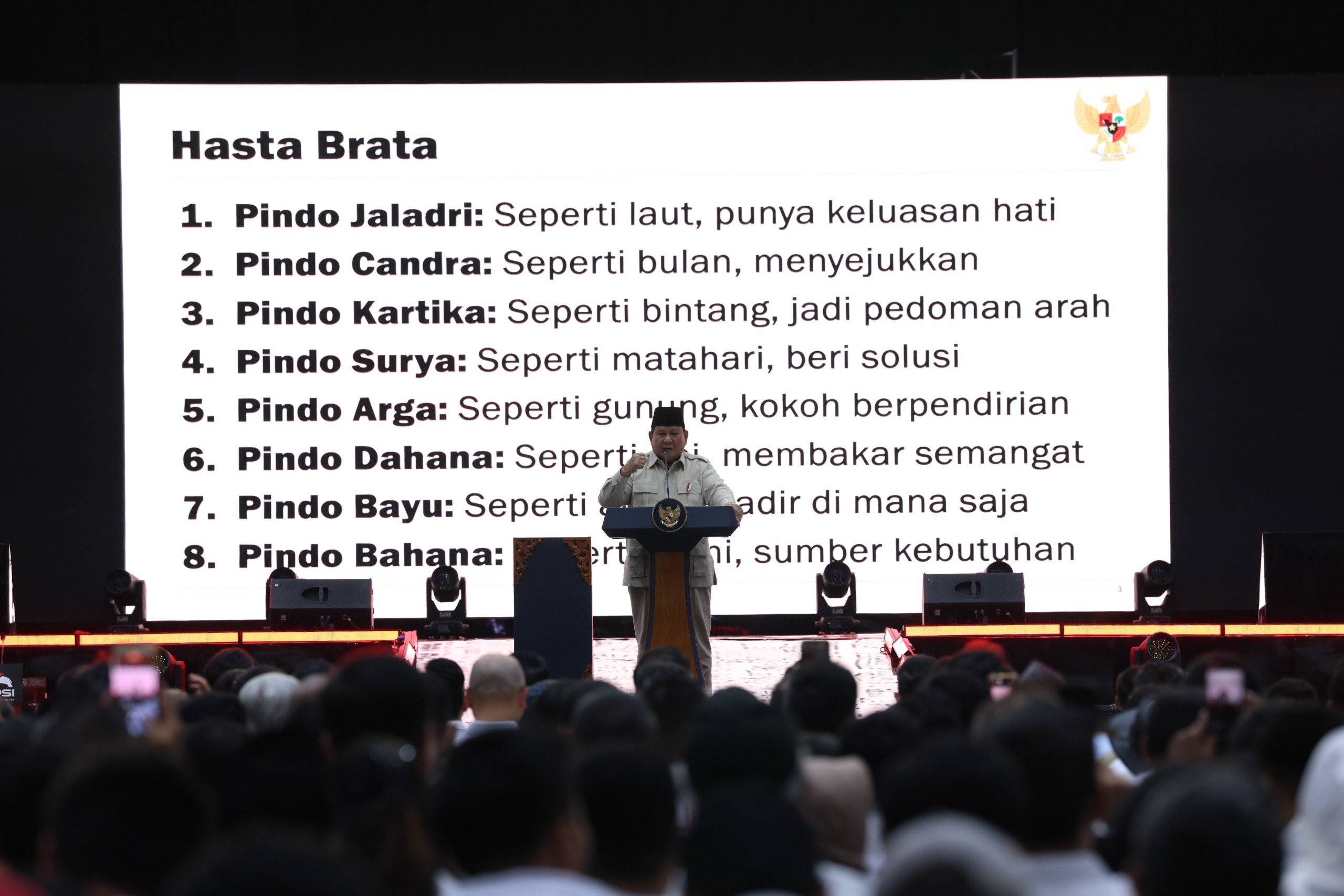 Prabowo: Pemimpin Harus Seperti Bumi, Diinjak Tapi Tetap Beri Kehidupan