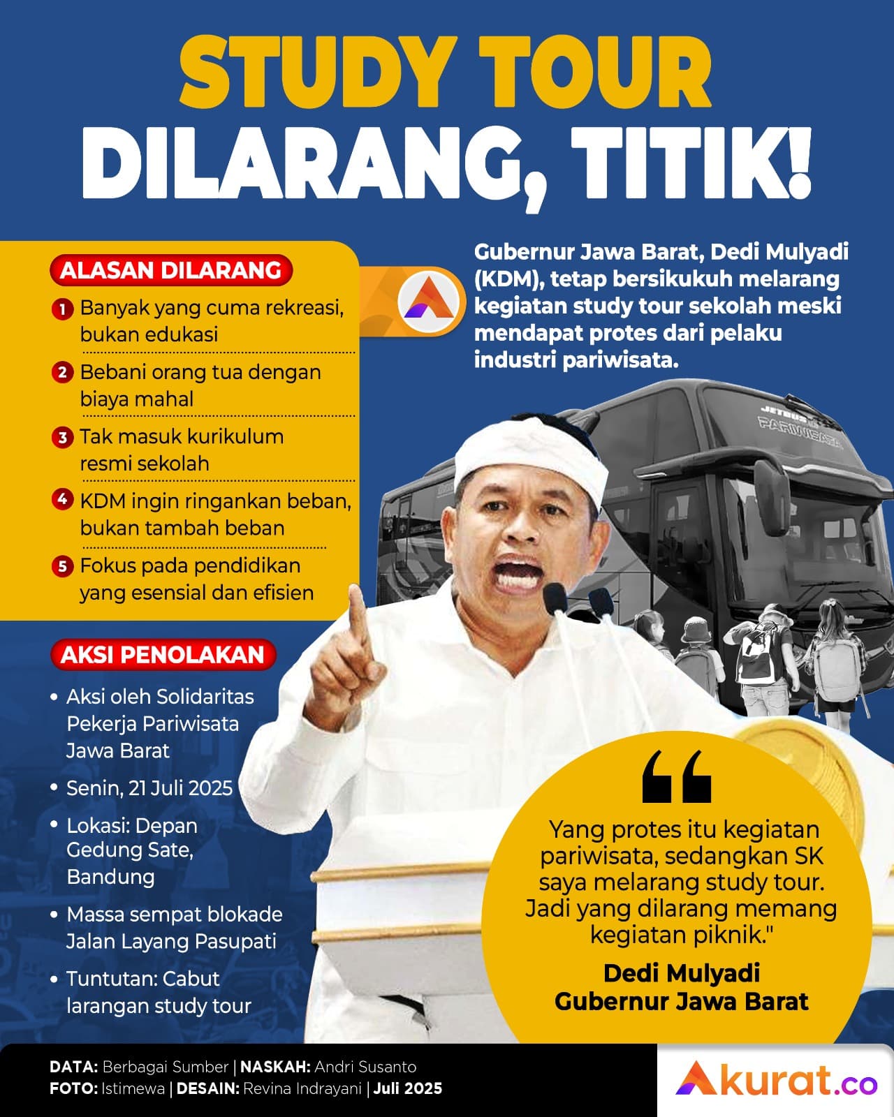 Study Tour Dilarang, Titik!