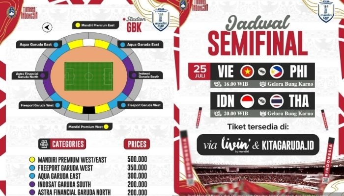 Live Score Timnas Indonesia vs Thailand Malam Ini, Pantau Pertandingan Semifinal Piala AFF U-23!