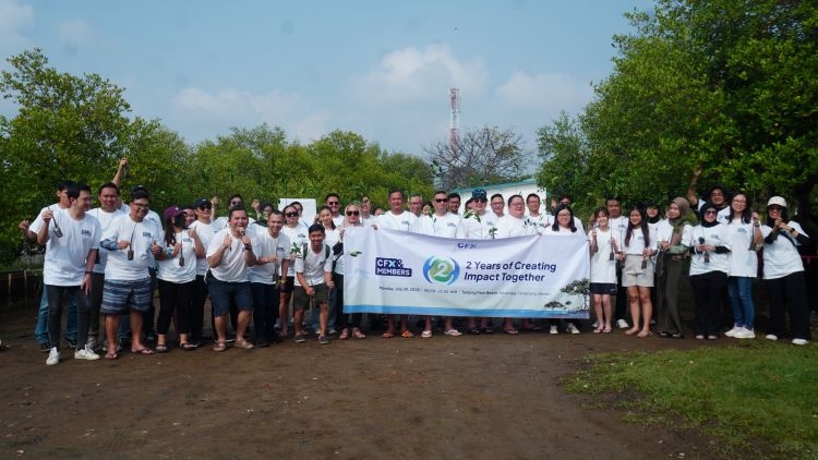 Rayakan 2 Tahun, Bursa CFX Ciptakan Pertumbuhan Bersama Anggota Lewat CSR