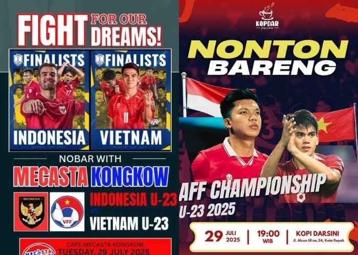 12 Lokasi Nobar Timnas Indonesia vs Vietnam Piala AFF U-23 2025 di Depok, Tempat Hits Nongkrong Bareng Teman!