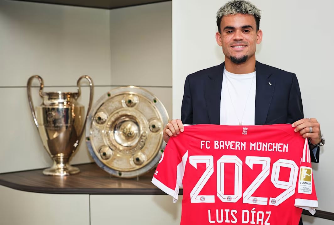 Resmi! Bayern Munchen Kontrak Luis Diaz Sampai 2029, Tebus Rp1,43 Triliun ke Liverpool